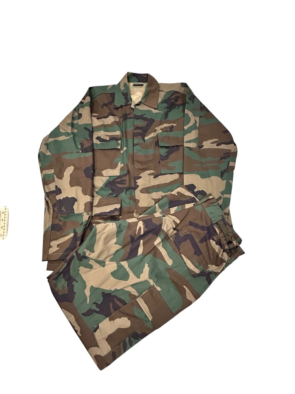Rothco Ultra Force BDU Men's Woodland Camo Field Jacket and Pants Set M Reg
